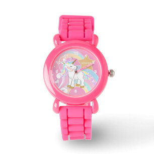 Rainbow Unicorn Horloge