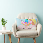 Rainbow Unicorn in de Sky Toddler Lumbar Pillow Kussen (Stoel)