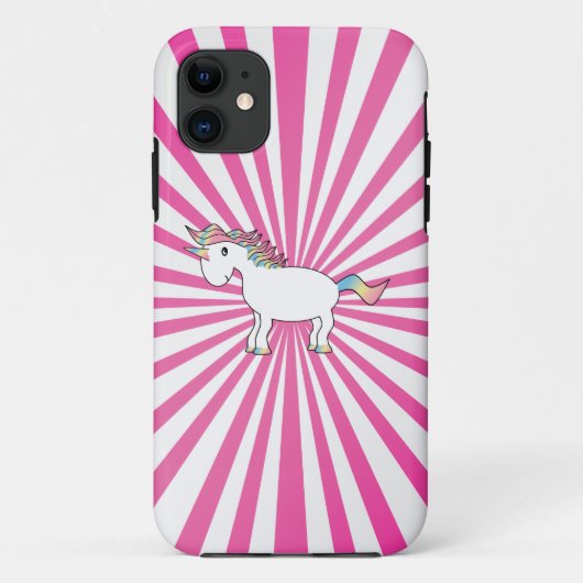 Rainbow unicorn iphone 5 hoesje (Achterkant)