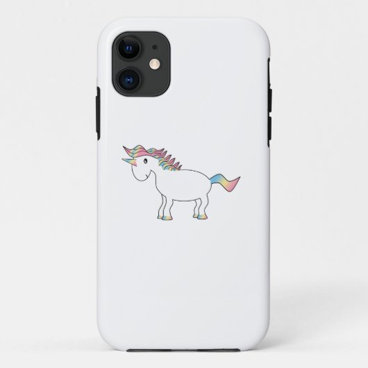 Rainbow unicorn iphone 5 hoesje (Achterkant)