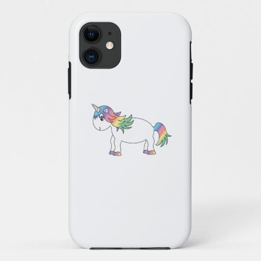 Rainbow unicorn iphone 5 hoesje (Achterkant)