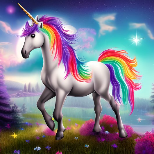 Rainbow Unicorn Jigzaag Puzzle Legpuzzel