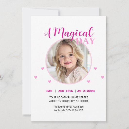 Rainbow Unicorn Kaart (Achterkant)