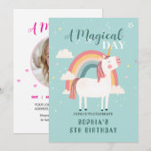 Rainbow Unicorn Kaart (Voorkant / Achterkant)