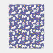 Rainbow Unicorn-Kat Fleece Deken (Voorkant)