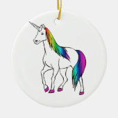 RAINBOW UNICORN KERAMISCH ORNAMENT (Voorkant)