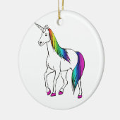 RAINBOW UNICORN KERAMISCH ORNAMENT (Links)