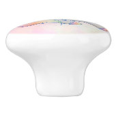 Rainbow Unicorn Keramische Knop (Zijkant)