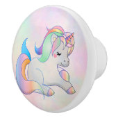 Rainbow Unicorn Keramische Knop (Rechts)