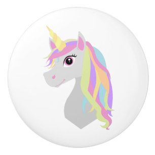 Rainbow Unicorn Keramische Knop