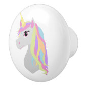 Rainbow Unicorn Keramische Knop (Rechts)