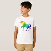 Rainbow Unicorn Kinder T-shirt (Voorkant volledig)