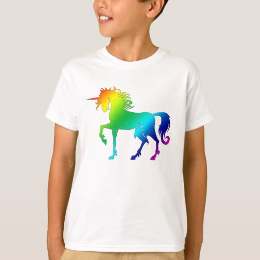 Rainbow Unicorn Kinder T-shirt (Voorkant)