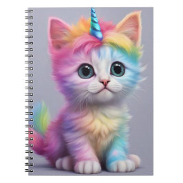 Rainbow Unicorn Kitten Notitieboek
