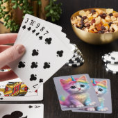 Rainbow Unicorn Kitten Pokerkaarten (Insitu)