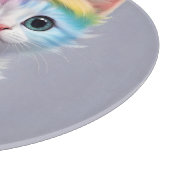 Rainbow Unicorn Kitten Snijplank (Hoek)