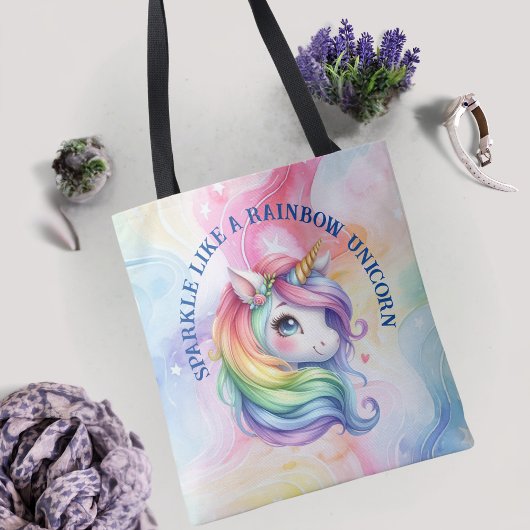 Rainbow Unicorn Kleurrijk Design Tas