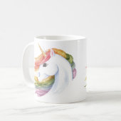 Rainbow Unicorn Koffiemok (Voorkant links)