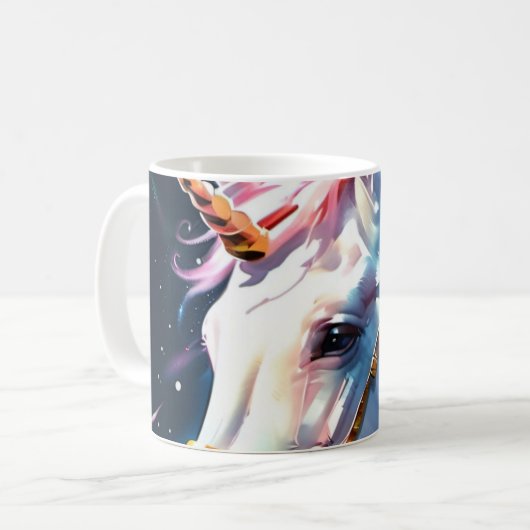 Rainbow Unicorn Koffiemok (Voorkant links)