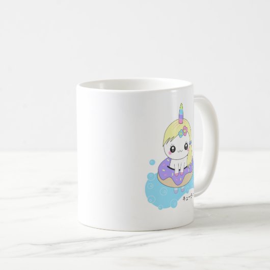 Rainbow Unicorn Koffiemok (Voorkant rechts)