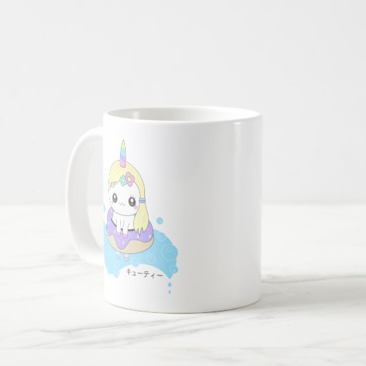 Rainbow Unicorn Koffiemok (Voorkant links)