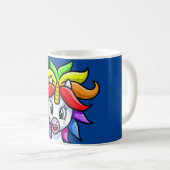 Rainbow Unicorn Koffiemok (Voorkant rechts)