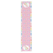 Rainbow Unicorn Korte Tafelloper (Voorkant)