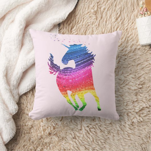 Rainbow Unicorn Kussen (Deken)