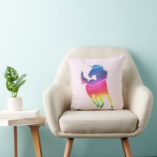 Rainbow Unicorn Kussen (Stoel)
