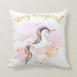 Rainbow Unicorn-kussen, blijf Magisch Kussen