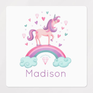 Rainbow Unicorn Labels