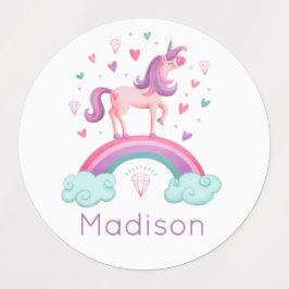 Rainbow Unicorn Labels