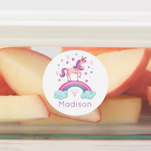 Rainbow Unicorn Labels (Aangebracht)