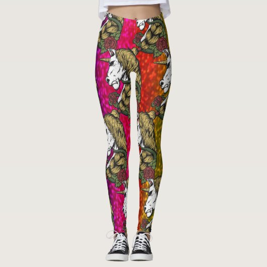Rainbow Unicorn Leggings (Voorkant)