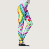 Rainbow unicorn Leggings personaliseren Yoga Pants (Rechts)