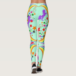 Rainbow unicorn Leggings personaliseren Yoga Pants