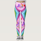 Rainbow Unicorn Leggings personaliseren Yoga Pants (Voorkant)