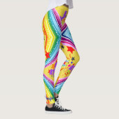 Rainbow Unicorn Leggings personaliseren Yoga Pants (Rechts)