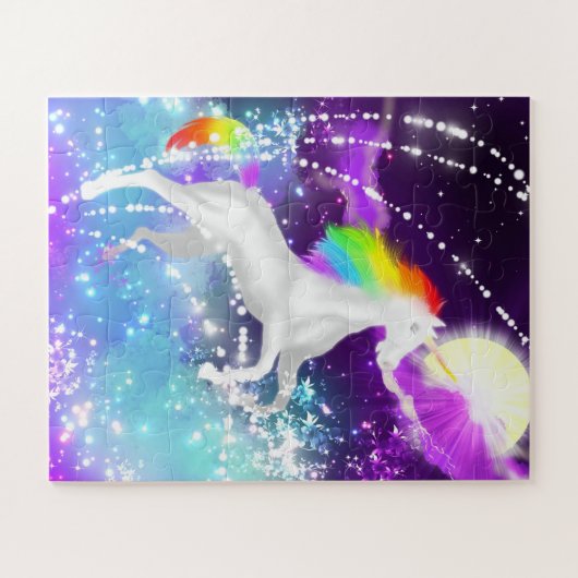 Rainbow Unicorn Legpuzzel (Horizontaal)
