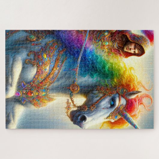 Rainbow Unicorn Legpuzzel (Horizontaal)