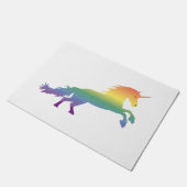 Rainbow Unicorn lgbt Deurmat (Schuin)