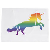 Rainbow Unicorn lgbt Groot Cadeauzakje (Achterkant)