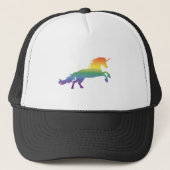 Rainbow Unicorn lgbt Trucker Pet (Voorkant)