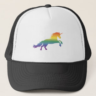 Rainbow Unicorn lgbt Trucker Pet