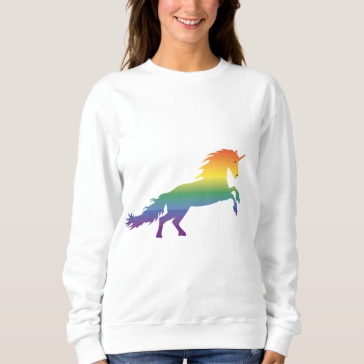 Rainbow Unicorn lgbt Trui (Voorkant)