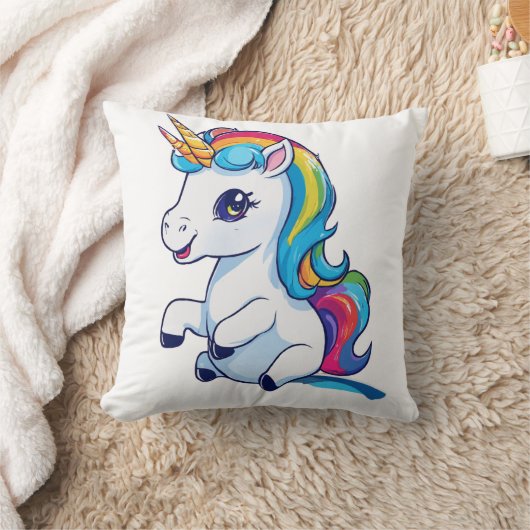 Rainbow Unicorn Magic Sierkussen (Deken)