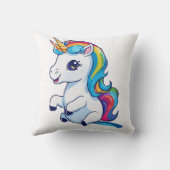Rainbow Unicorn Magic Sierkussen (Achterkant)