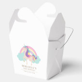 Rainbow Unicorn Magical Birthday Cute Bedankdoosjes (Geopend)