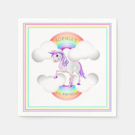 Rainbow Unicorn Magical Cute Birthday Servet