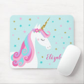Rainbow Unicorn Magical Glitter Aqua Muismat (Met muis)